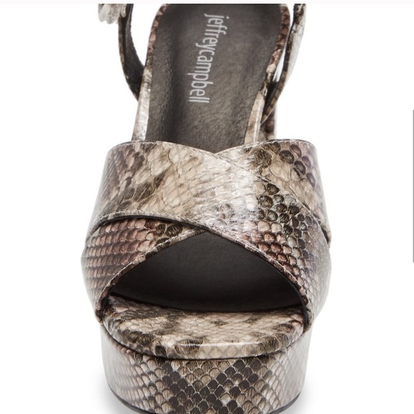 Jeffrey Campbell Amma Chunky Platform Sandal Heels - Picture 4 of 10